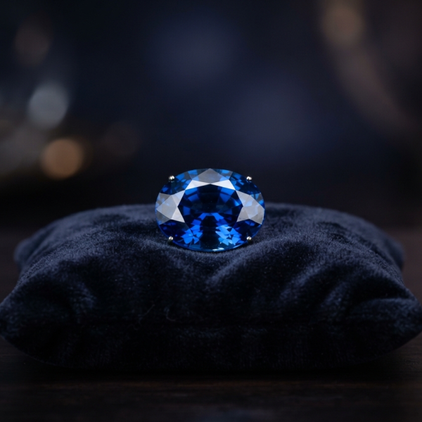 Blue Sapphire (Neelam) — Certified, 3.25 ct