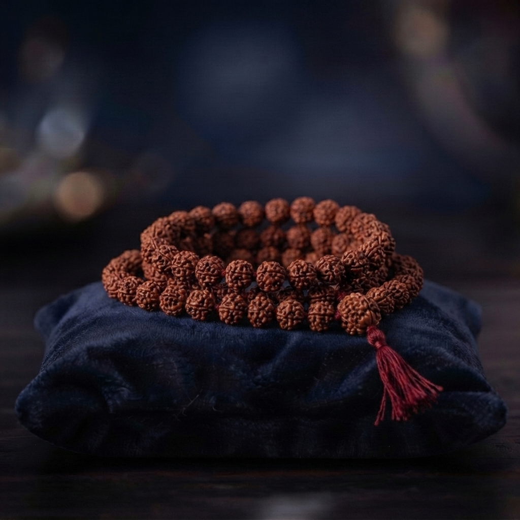 Five Mukhi Rudraksha Mala (108 Beads)